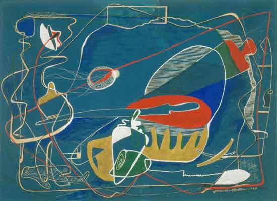 Abstract Beach Scene