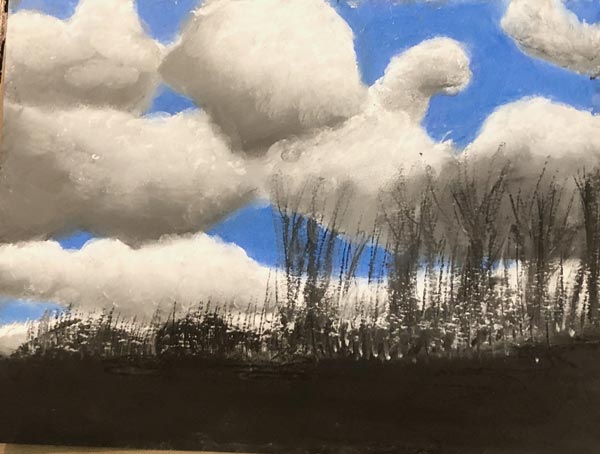 Black Blue Trees